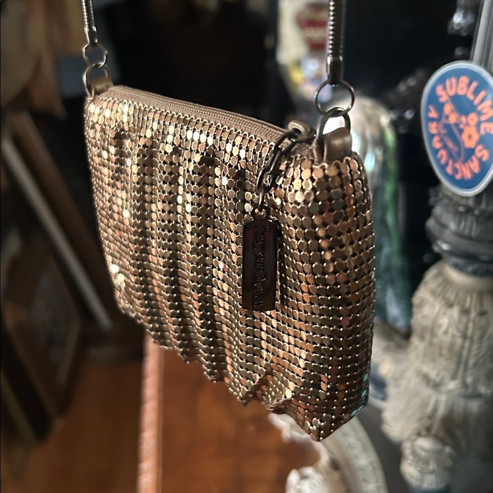 Vintage Bronze Metal Mesh Bag - Picture 7 of 15